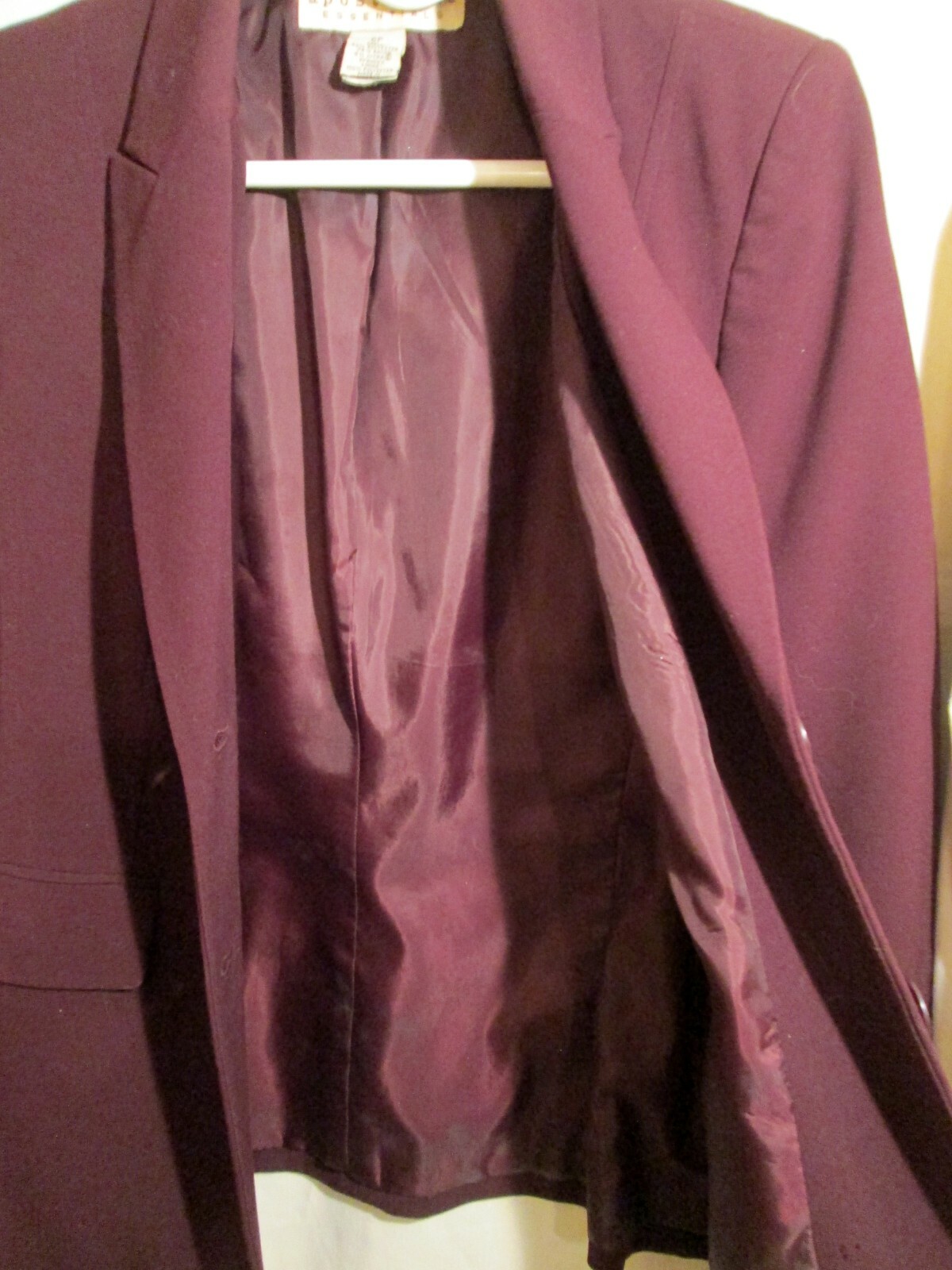 Apostrophe Essentials dark purple lined blazer/ja… - image 4