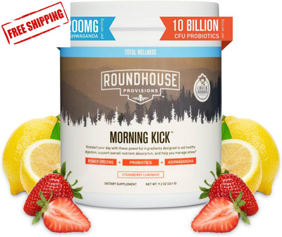 Morning Kick, Greens Superfood Powder Supplement with Ashwaganda, Collagen Pepti