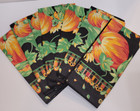 Set of 8 Fabric Napkins Country Thanksgiving Fall Autumn Harvest Pumpkin 21"x21"
