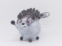 Igel Metallfigur Klein Medusa Dekofigur 15 X 9 Cm