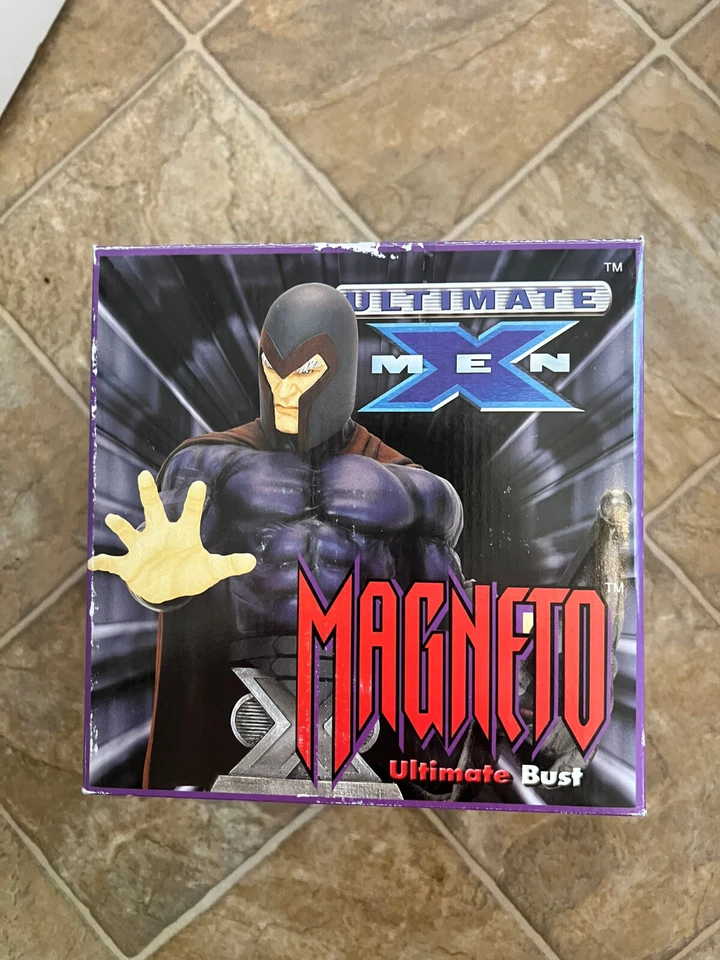 Marvel Ultimate X-Men Magneto Ultimate Busto Escultura Firmada por Adam Kubert Foto 2 de 2