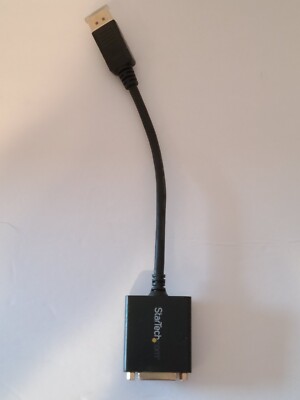 StarTech DP2DVI2 DisplayPort To DVI Video Adapter Converter Male Latching Female