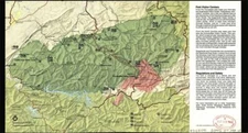 12" x 24" 1989 Map of Great Smoky Mountains National Park
