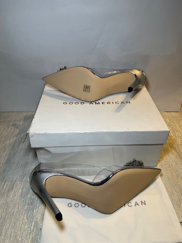 Neu! Good American Cinder F ** King Rella Heels Lucite mit Karton Größe 10,5 (passt 9,5 Fuß) - Bild 5 von 8