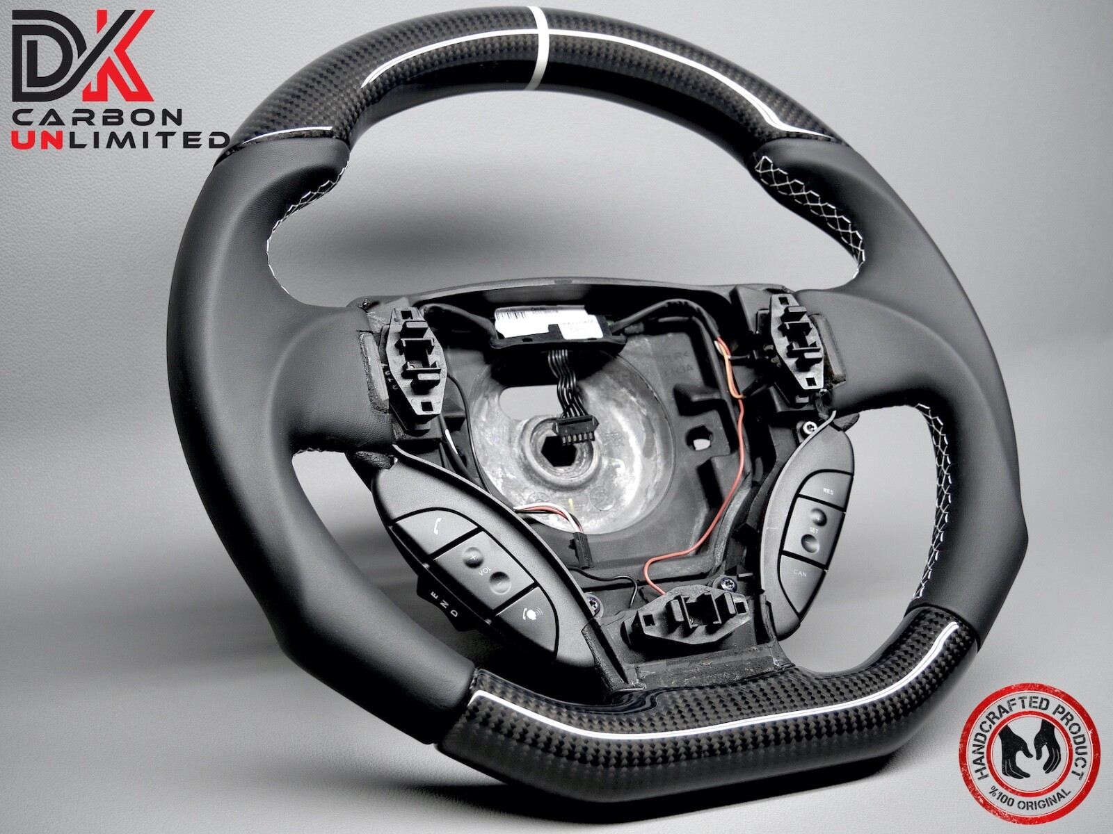 Aston Martin DB9 DBS Rapide Vantage Virage 5mm White Carbon Steering Wheel v1