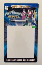 Mighty Morphin Power Rangers Rescue Unused Dry Erase Wipe-Off Slate Board 2000
