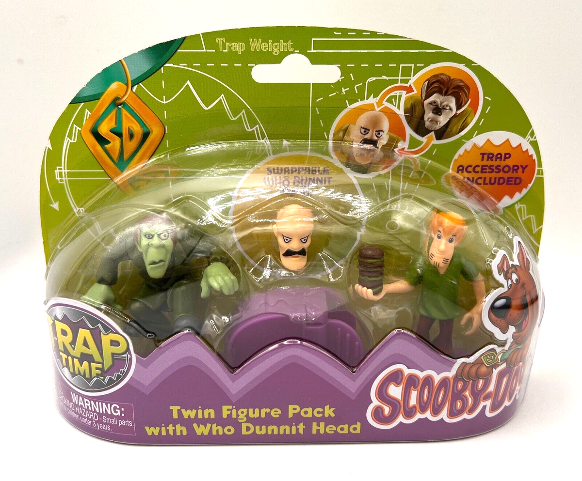 Scooby-Doo Trap Time Twin Figure Packs w Swappable Who Dunnit Head