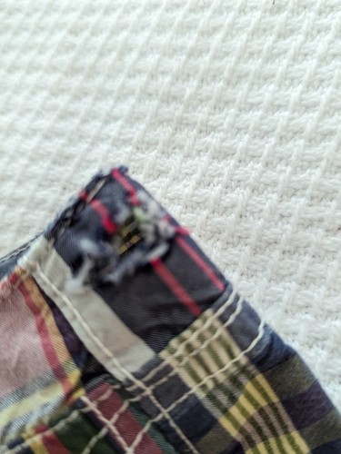 Madras vintage Ralph Lauren bauli uomo toppa media/difetto di lettura - Foto 10 di 10