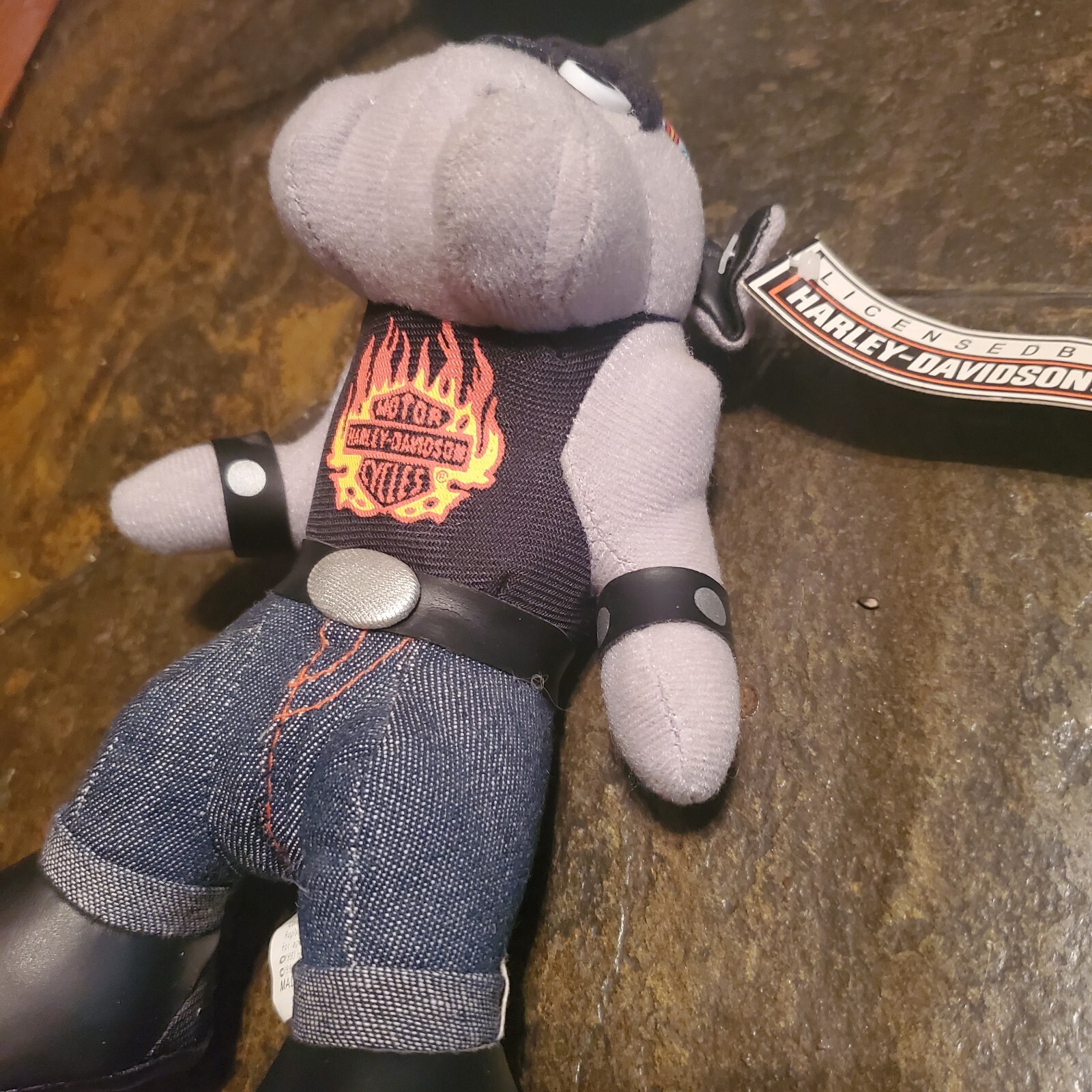 Harley Davidson VTG '93 Plush 8" Bull Dog Stuffed Play by Play Official Licensed