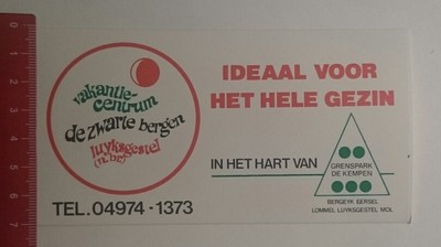 Decal/Decal: Vakantie Centrum de zwarte Bergen luyksgestel (291216173)