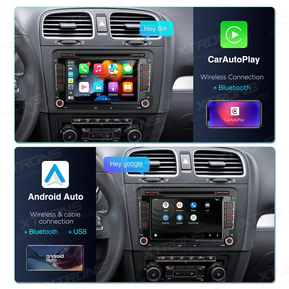 For VW Jetta Golf Android 14 8-Core Car GPS Stereo DVD Radio 4G WiFi Navi 2+32GB - Image 4 of 4