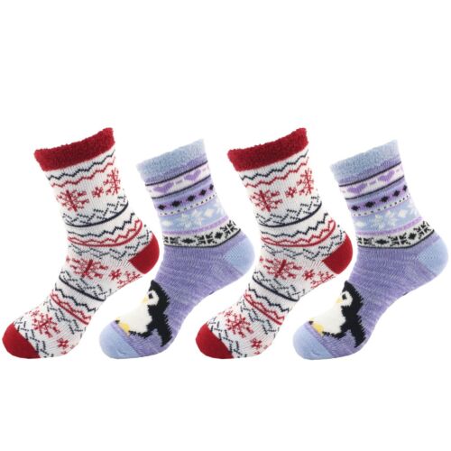 Double Layer Thick Soft Warm Fuzzy Home Cabin Crew Ankle Socks, 3 or 4 Pairs - Picture 23 of 23
