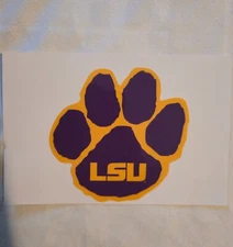 LSU Tigers Weather Resistant Vinyl Die Cut Sticker Decal 
