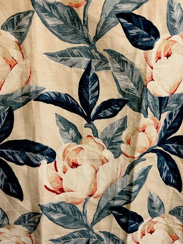 Ralph Lauren Floral Canvas Fabric Linen Cotton Pink Rose Soil Oil Repellent NWT - Picture 5 of 12