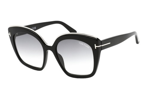 Tom Ford Bianca-02 TF581 20B Plastic Gray Round Sunglasses Frame