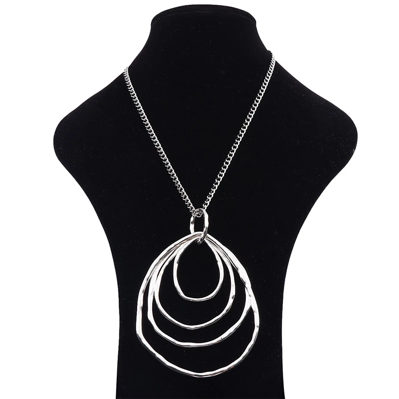 Necklace with deals 4 rings