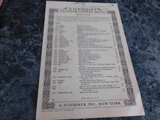 Sympathy from the Firefly by Friml Secular Choral Music