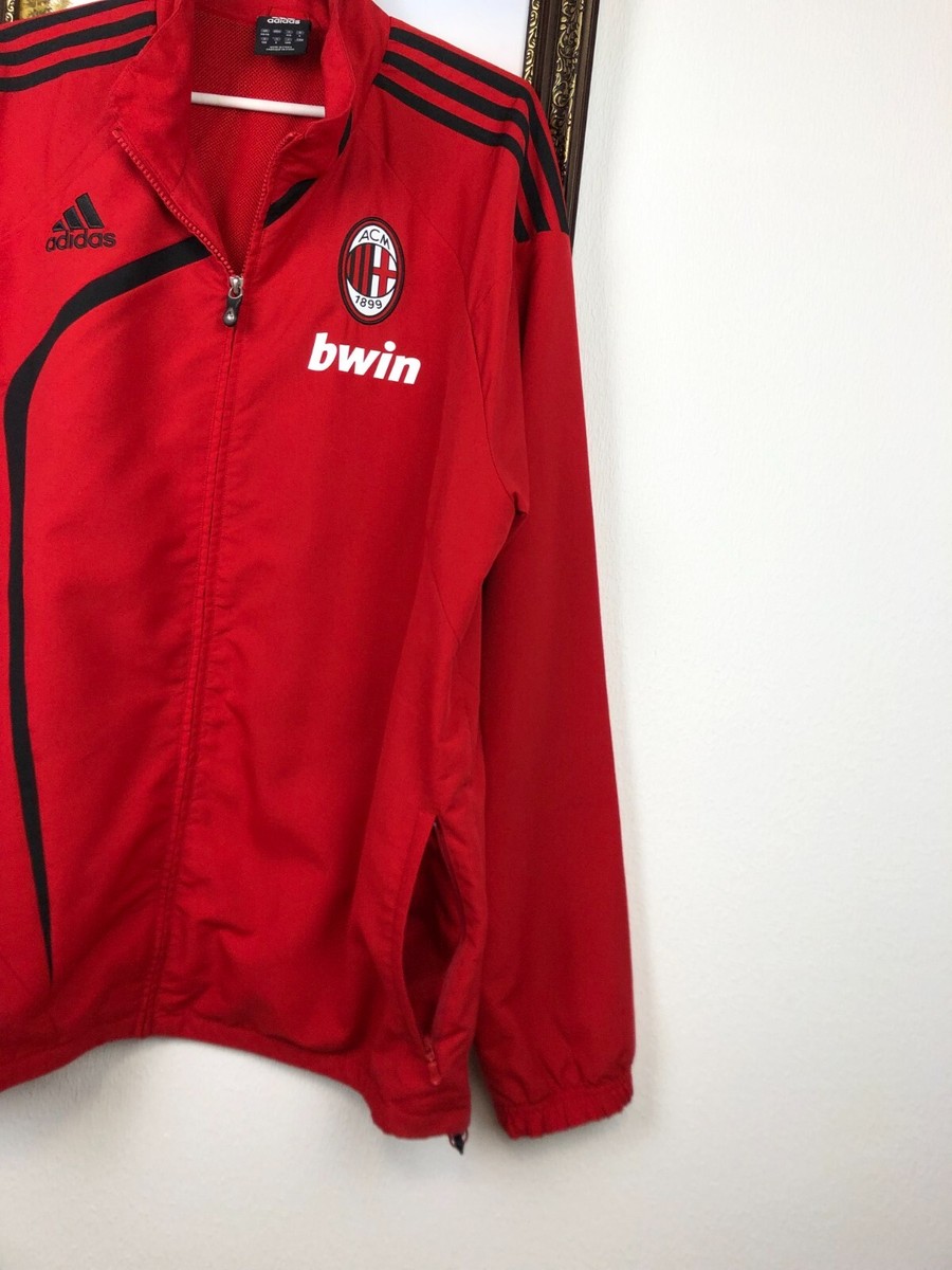 Vintage Adidas AC Milan Football Jacket Soccer Track Top