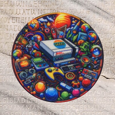Video Game Console iron-on PATCH Geeks & Gamers SOUVENIR APPLIQUE Retro Arcade