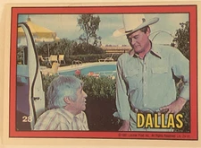 Dallas Tv Show Trading Card #28 JR Ewing Larry Hagman Jim Davis