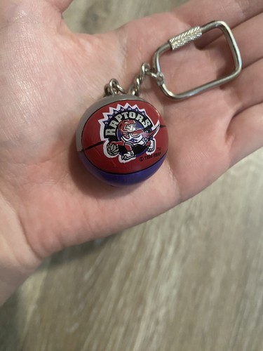 Vintage Toronto Raptors Basketball Keychain Mini Basketball - Picture 3 of 15