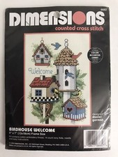 Dimensions BIRDHOUSE Welcome Mini Counted Cross Stitch 6682 5" x 7"