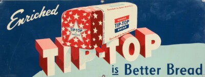 Tip Top Bread 6'' x 18'' Metal Sign