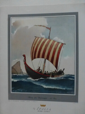 Konvolut 8 Speisekarten  ''m/s  ITALIA Home Lines''  Genua - New York 1951/52