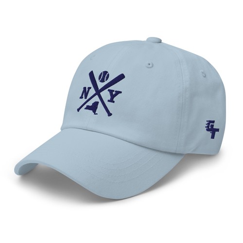 NY Baseball Bats Retro New York Baseball Hat Dad Cap - Picture 8 of 9