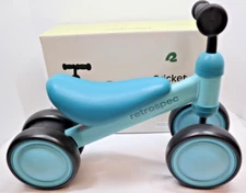 Retrospec Cricket Mini 6" Kids' Balance Bike - Blue Ridge - Original Box