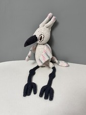 Adorable HOOPOE BIRD CROCHET Knit Plush Stuffed ANIMAL Toy Phida Argentina Made