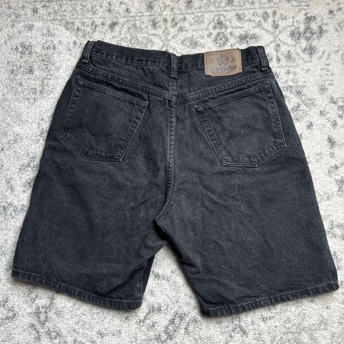 Wrangler Jean Shorts Mens 30x9 Denim Black 100% Cotton USA Made 60601CB - Picture 3 of 6