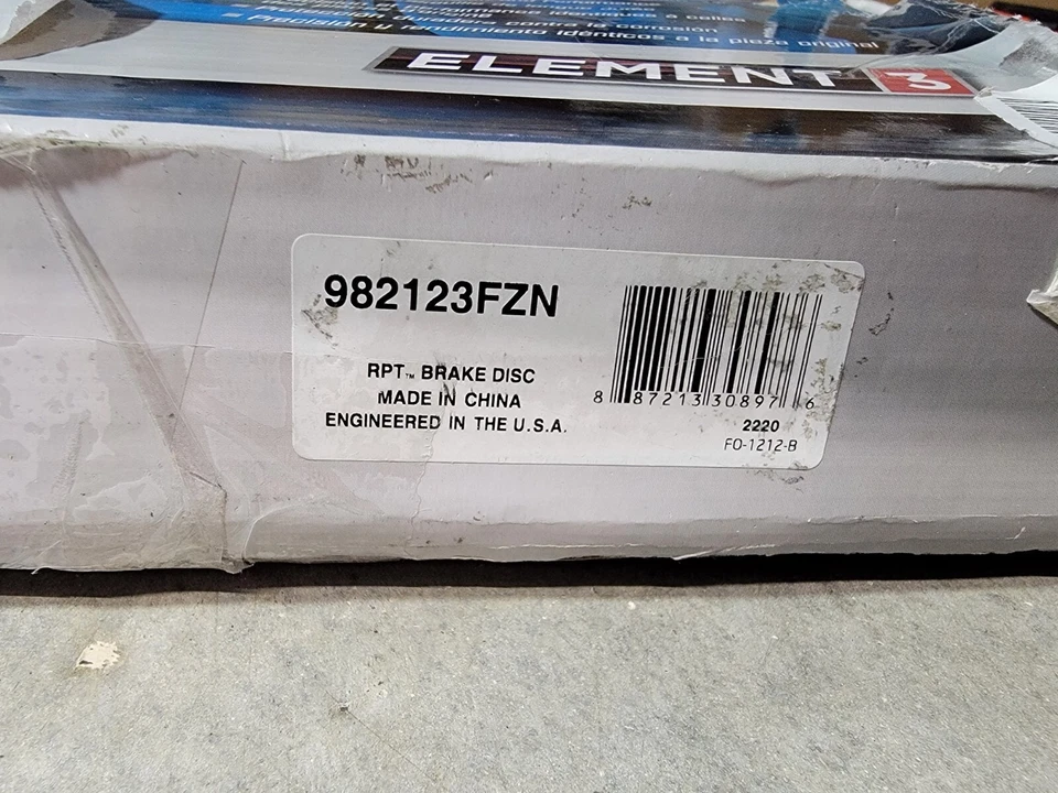 Disc Brake Rotor-Element3 Coated Raybestos 982123FZN fits 17-23 Honda CR-V - Image 2 of 2