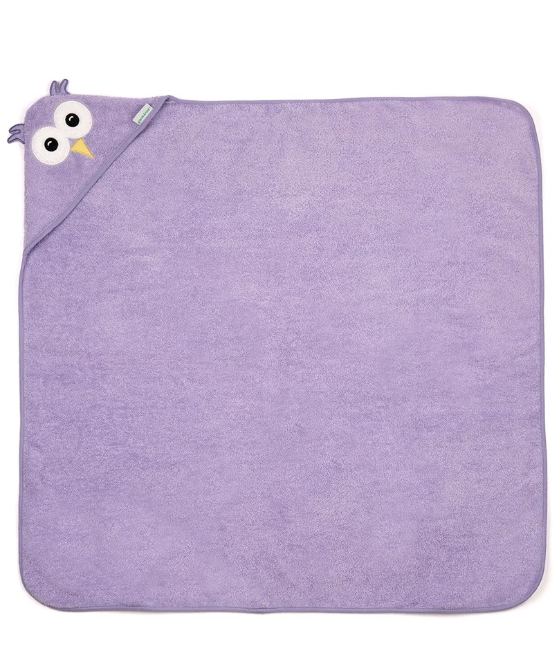 Grayson & Rose Kids Baby Hooded Purple Owl Beach Bath Towel 35x35 New $24.99 - Image 4 of 4