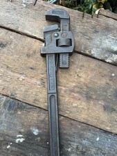 Record 18 Drop Forged Steel Pipe Wrench Heavy Duty Stilsons Vintage Tool