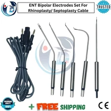 ENT Nasal Smart Tips Bipolar Electrodes 6 Pcs For Rhinoplasty/ Septoplasty Cable