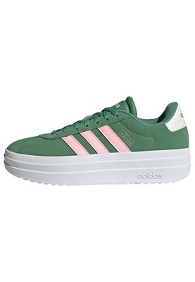 Adidas Women's Vl Court Bold Shoes, Preloved Green Pink Spark Ivory, 6.5 