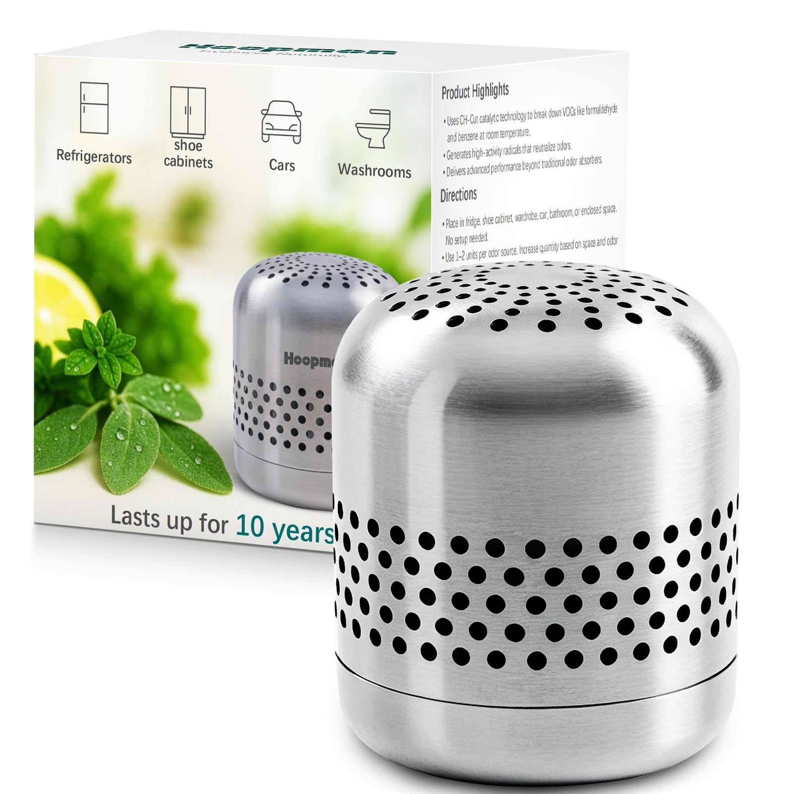 Fridge Deodorizer 10 Years Long-Lasting Odor Eliminator for 
