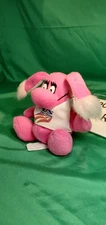 Kodak Kolorkins Critter Star Vintage 2000 Pink Plush Beanbag 5" US Ski Team