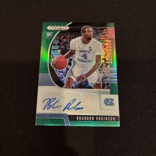 Brandon Robinson 2020-21 Panini Prizm Draft Green RC Auto #PA-BR North Carolina