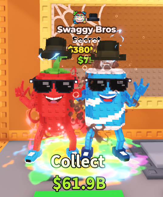 EXTREMELY RARE SWAGGY BROS 380M/S - 🧠Steal A Brainrot ⭐CHEAPEST/FASTEST ...