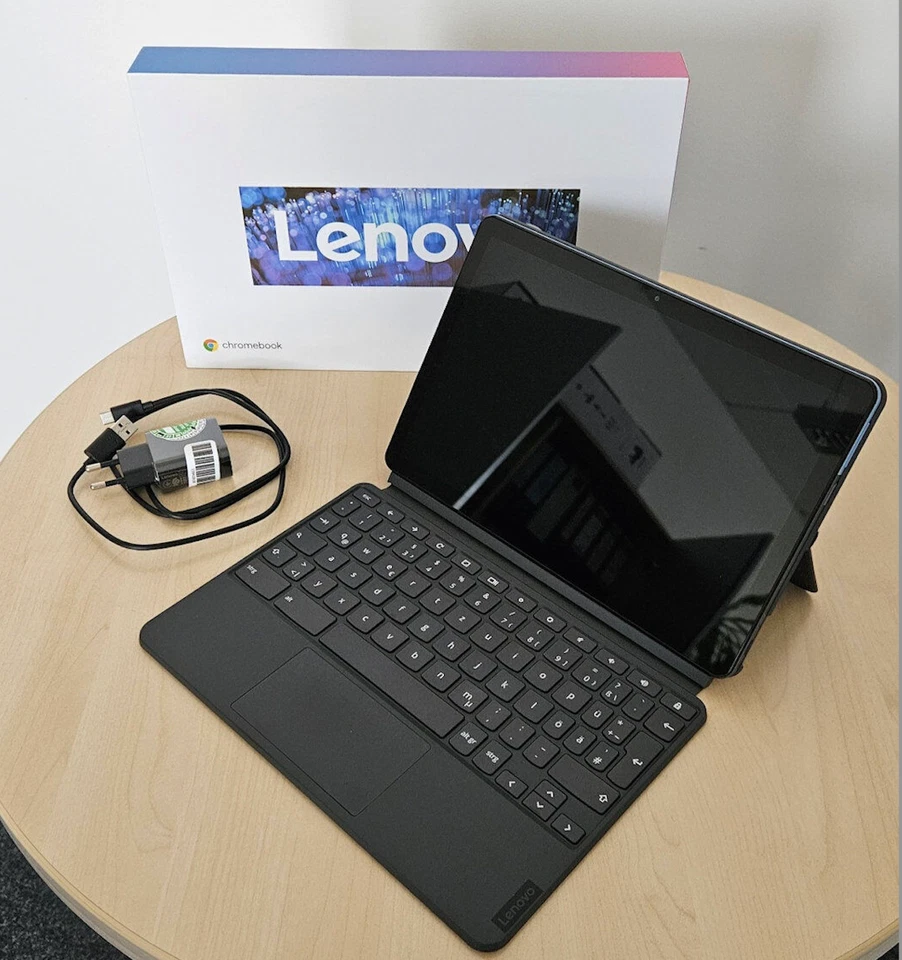 Lenovo IdeaPad Duet CT-X636F 10.1" 4GB/128GB Chrome OS Tablet Ice Blue/Iron Grau - Bild 2 von 4