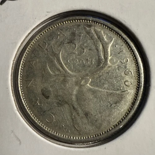 1960 Canada 25 Cents — photo from the most recent tracked eBay sale