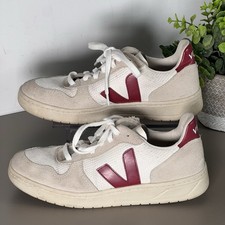 Veja V-10 B-Mesh White Natural Pierre Women’s Size 8