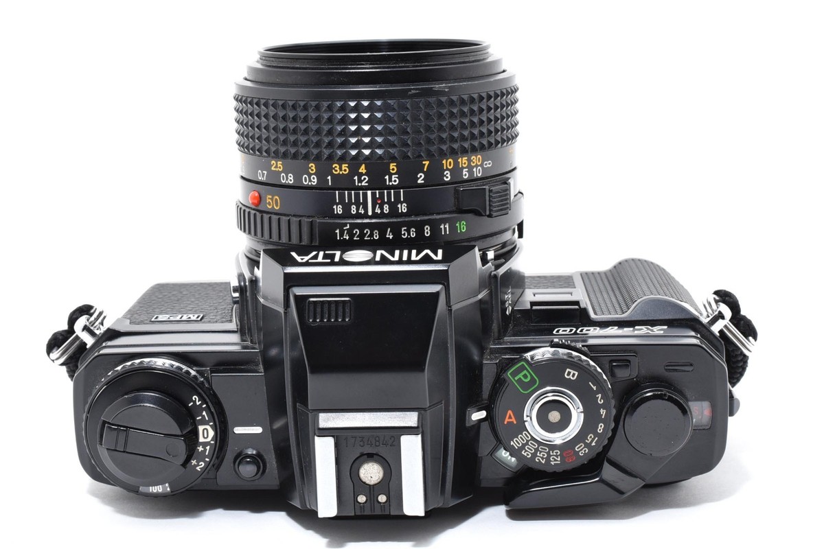 MINT] Minolta New X-700 Black 35mm SLR Film Camera + MD 50mm f/1.4