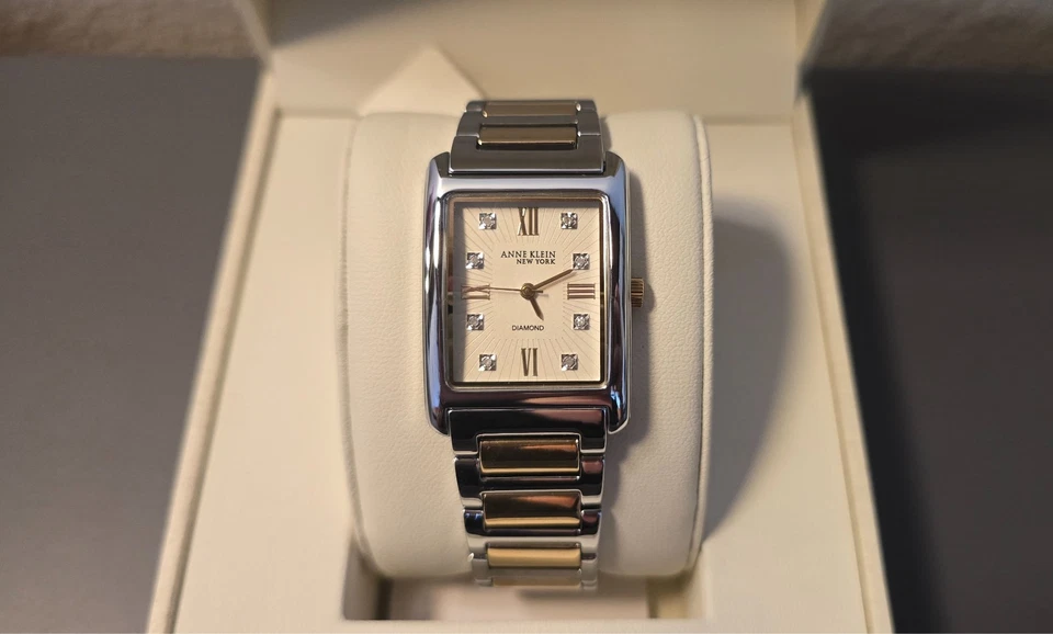 Anne Klein New York Gold Two-Tone Stainless Ladies Watch - 12/7745SVTT - Image 3 of 4