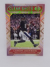2020 Panini Illusions Clear Shots Red 80/149 Lamar Jackson #2