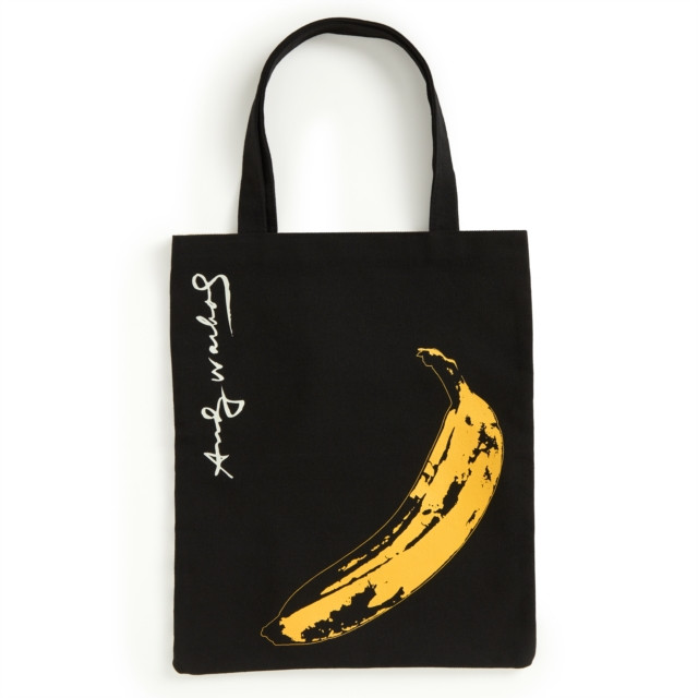 Warhol Banana Canvas Tote Bag - Black by Galison (Tote bag)