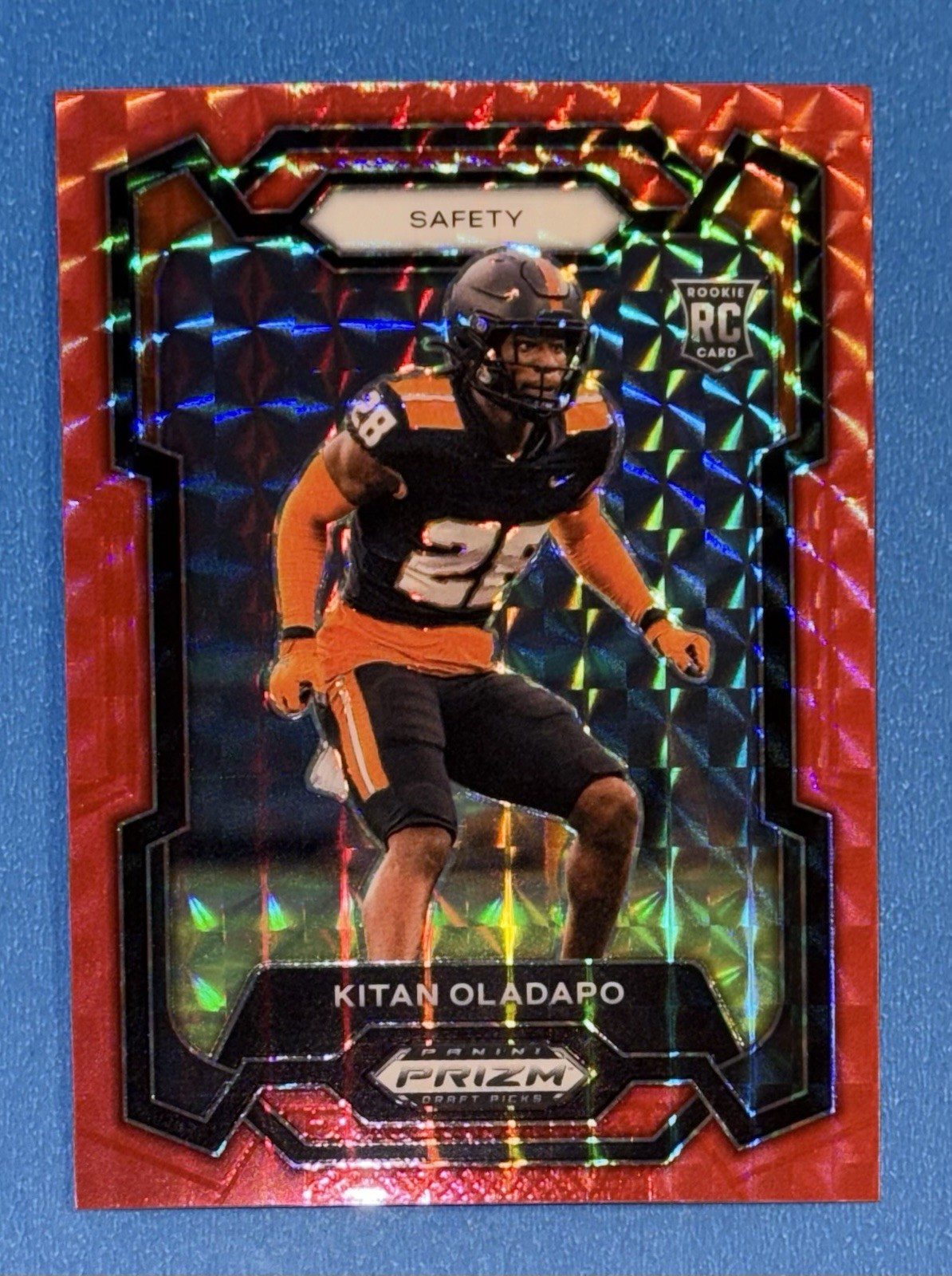 Kitan Oladapo Panini Prizm Draft Picks #169 Red Finite
