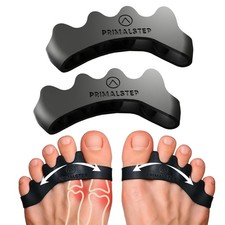 PrimalStep Toe Separators, Spreaders, Spacers, Straightener to XL, Black 